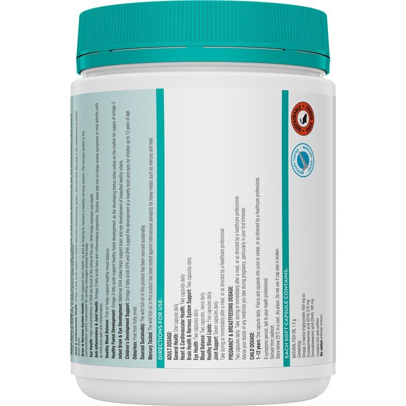 斯维诗 Swisse Ultiboost 无腥味高浓度深海鱼油 1500mg 200粒