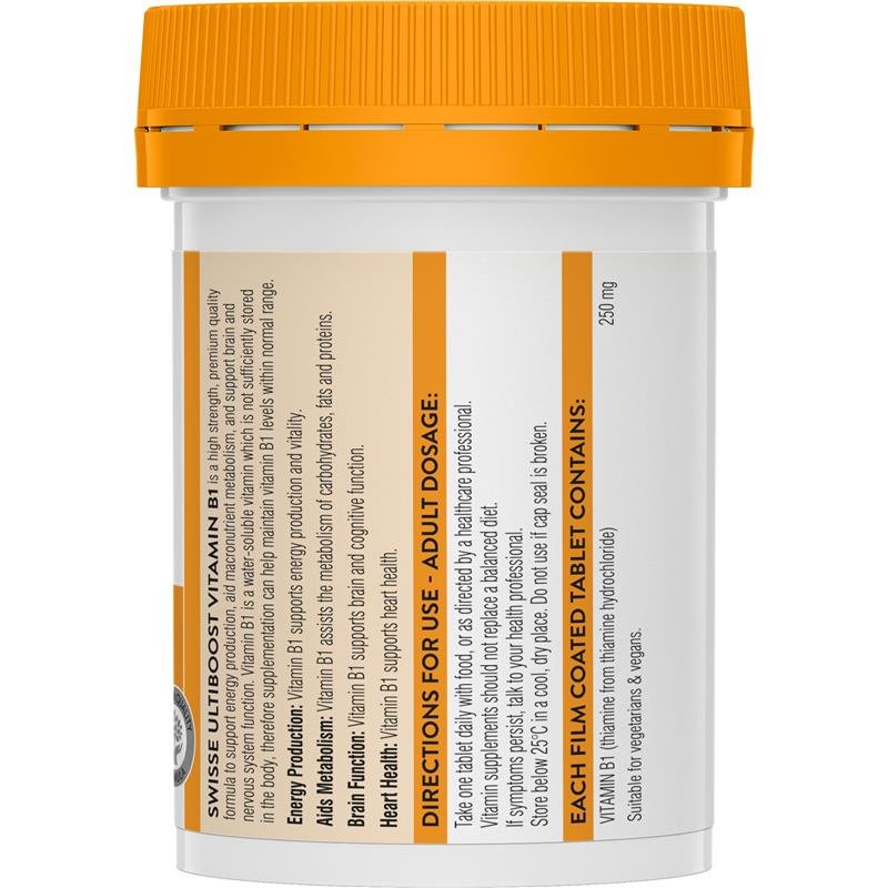 斯维诗 Swisse Ultiboost 维生素B1 250mg 60片