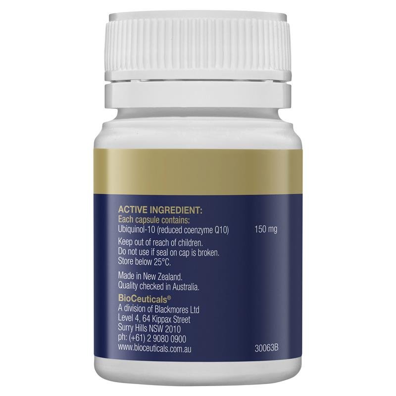BioCeuticals Ubiquinol BioActive 还原型辅酶Q10 150mg 30粒