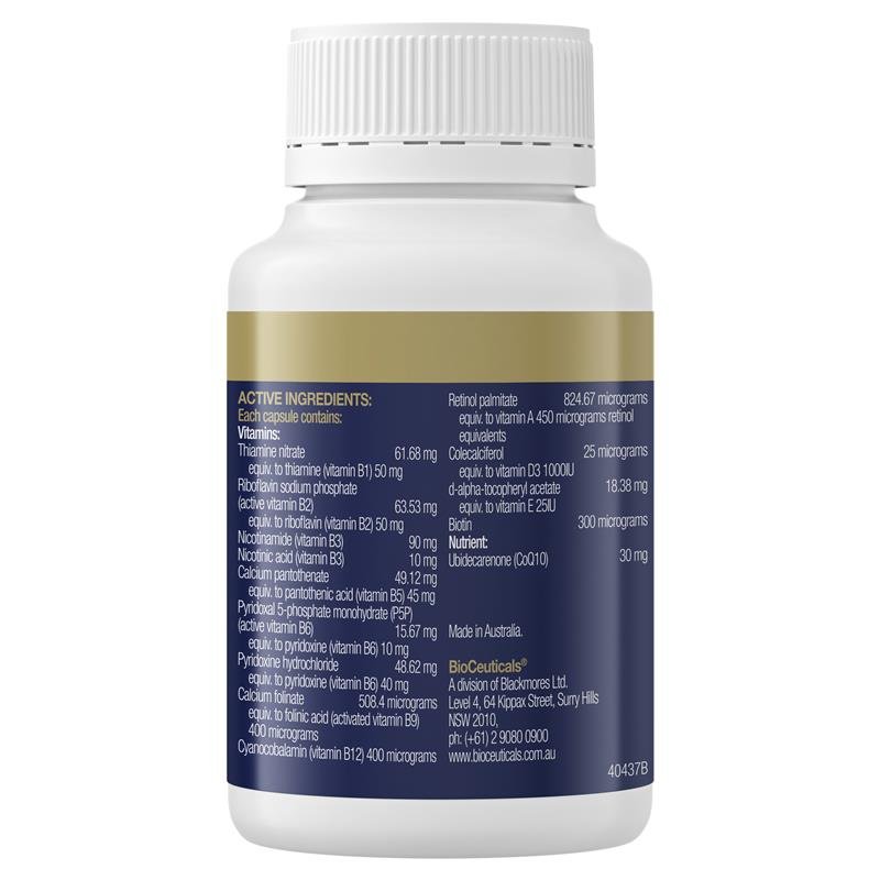 BioCeuticals Mega B Q10 复合B族+辅酶Q10 60粒