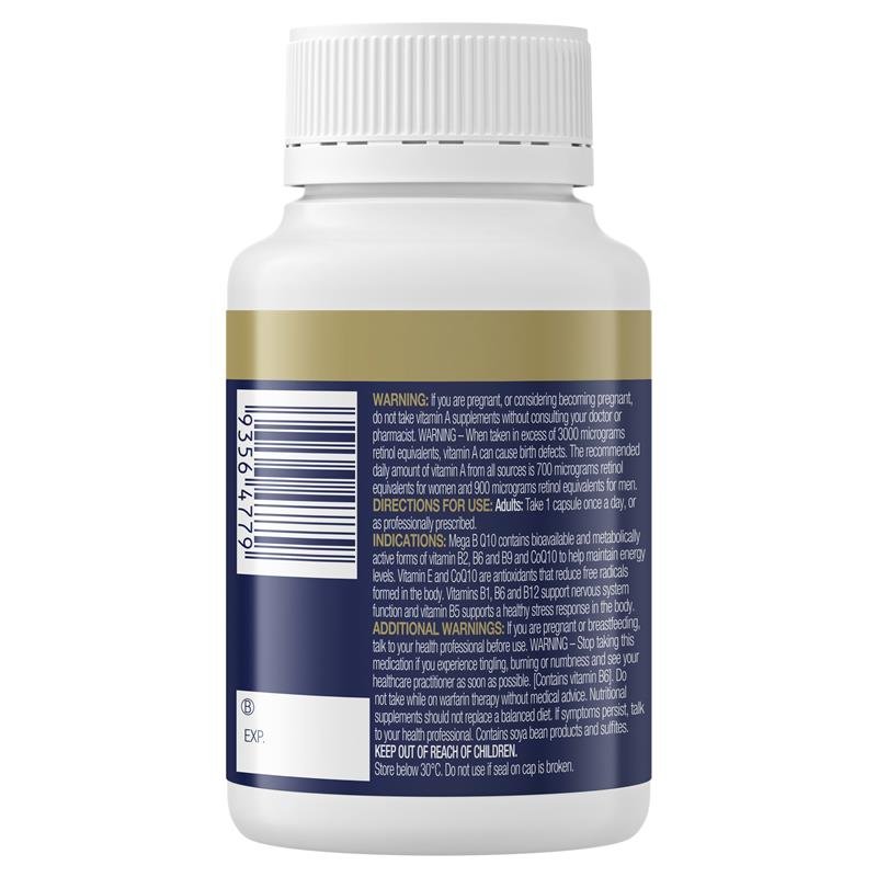 BioCeuticals Mega B Q10 复合B族+辅酶Q10 60粒
