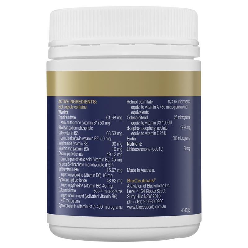 BioCeuticals 强效复合维生素B+辅酶Q10 120粒