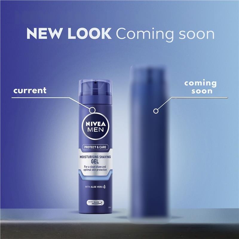 妮维雅男士 NIVEA MEN 护理保湿剃须啫喱 200ml