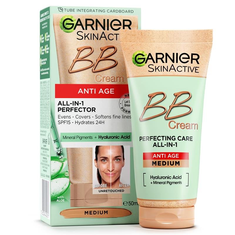 Garnier 卡尼尔 多效合一抗老BB霜 SPF25 自然色 50ml