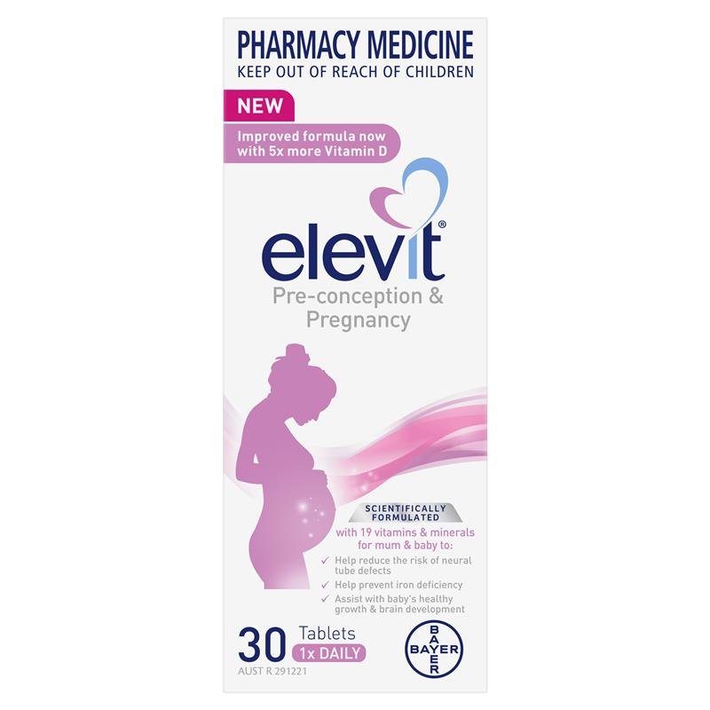 Elevit 爱乐维 备孕及孕期复合维生素片 30片