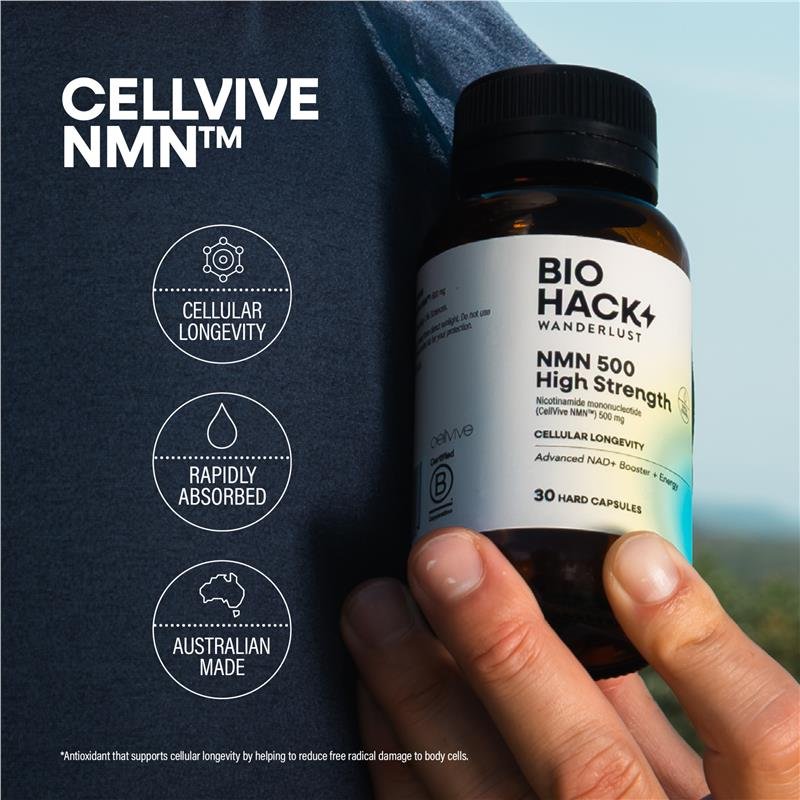 BioHack Wanderlust NMN 500 高浓度抗衰NMN胶囊 30粒