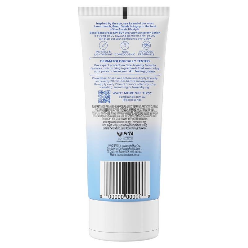 Bondi Sands 日常保湿面部防晒乳 SPF50+ 无香型 75ml
