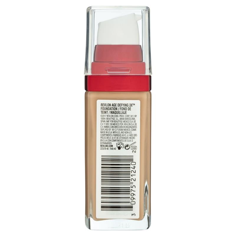 露华浓 Revlon 不脱妆抗痕粉底液 3X 中等米色 Medium Beige