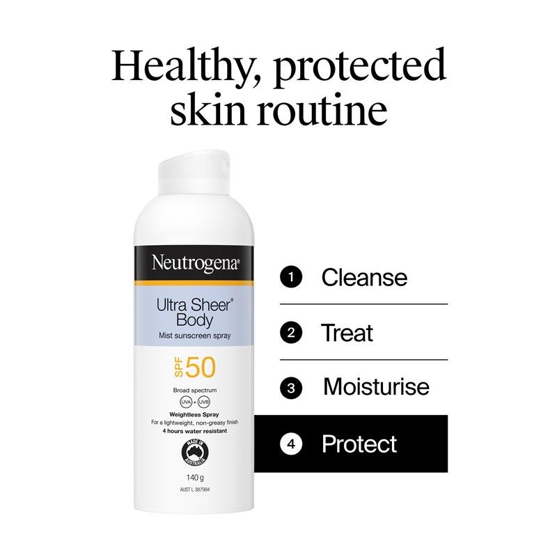 露得清 Neutrogena 轻盈无油身体防晒喷雾 SPF50 140g