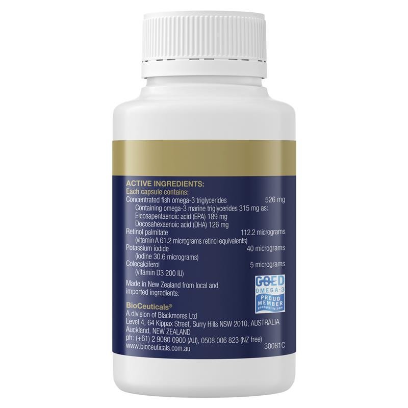 Bioceuticals UltraClean 儿童深海鱼油胶囊 60粒