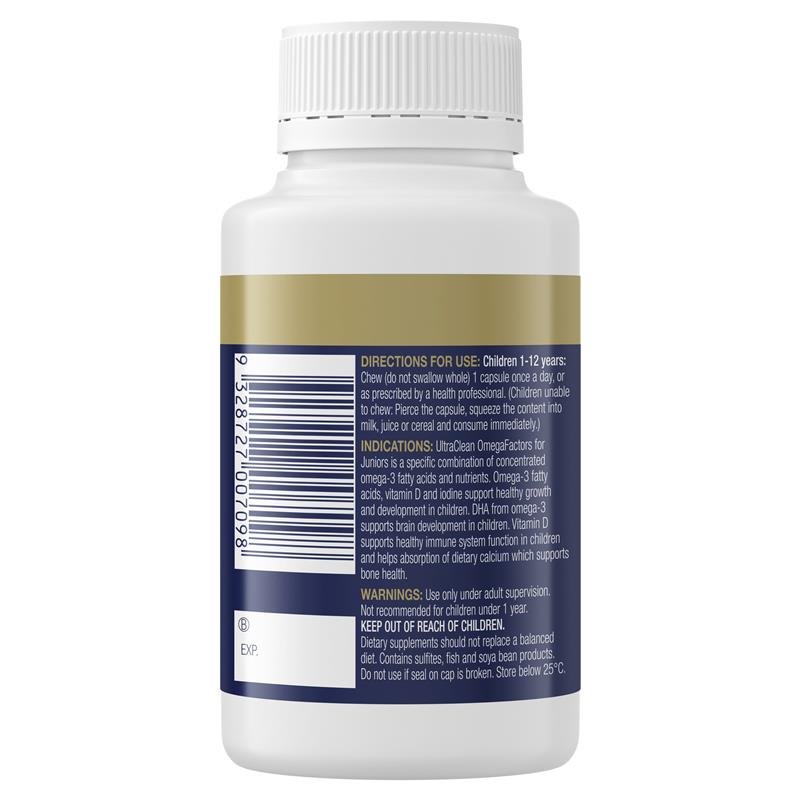 Bioceuticals UltraClean 儿童深海鱼油胶囊 60粒