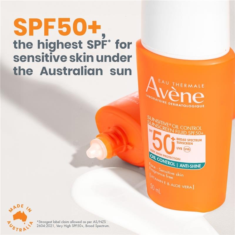 雅漾 Avene 清爽控油防晒乳 SPF50+ 50ml