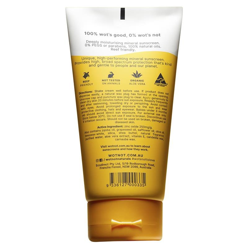 Wotnot SPF30 天然氧化锌物理防晒霜 150g