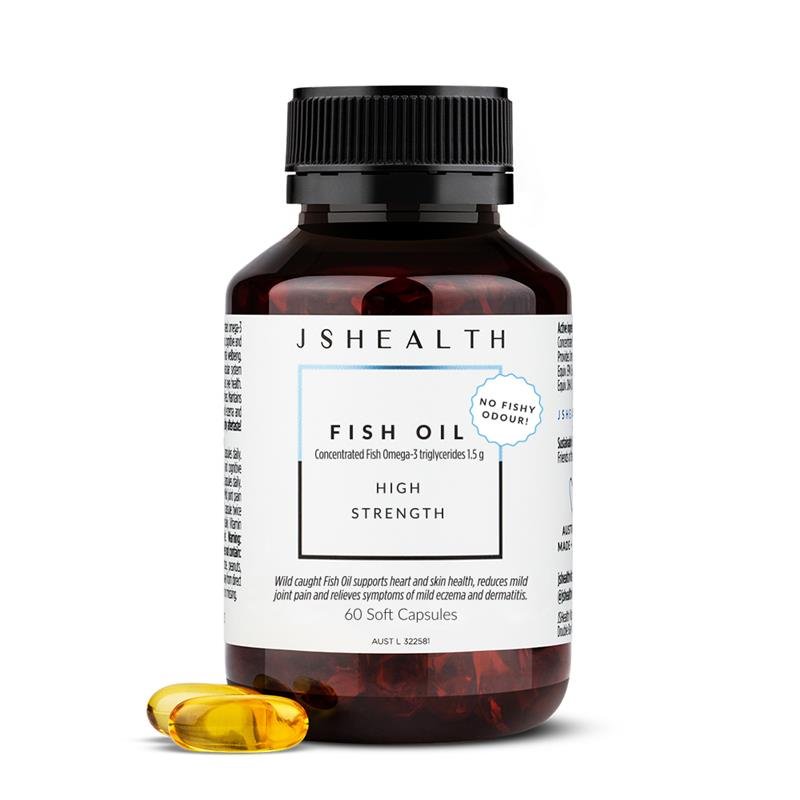 JSHealth 浓缩深海鱼油 Omega-3 60粒