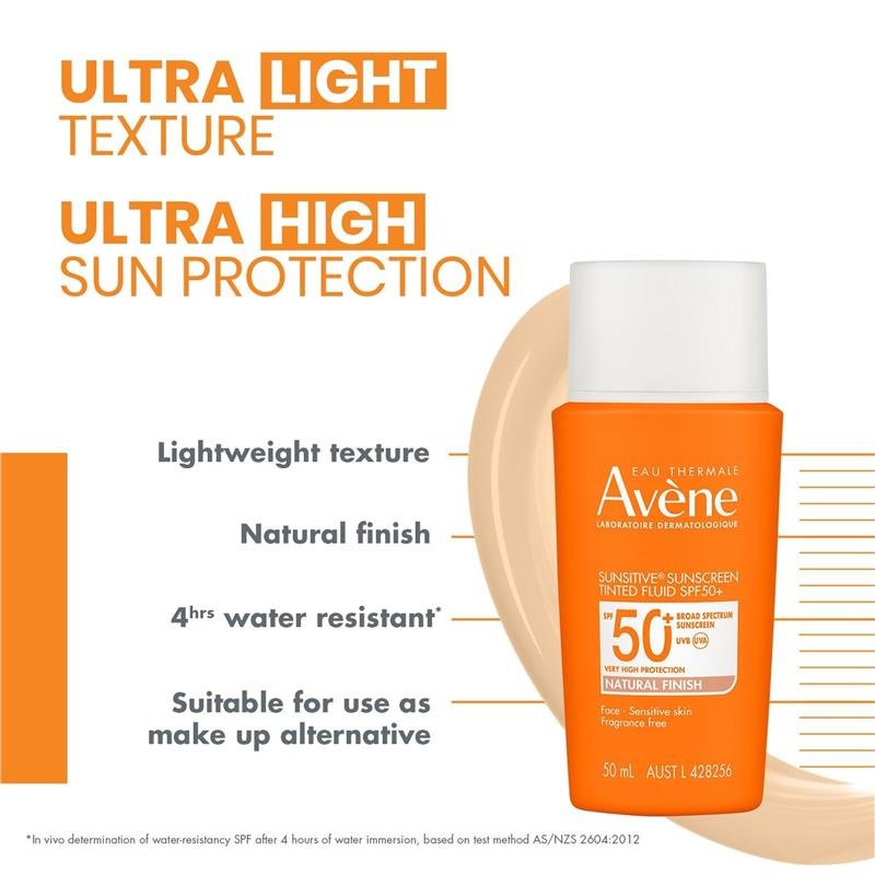 雅漾 Avene 清爽带妆润色防晒乳 SPF50+ 50ml
