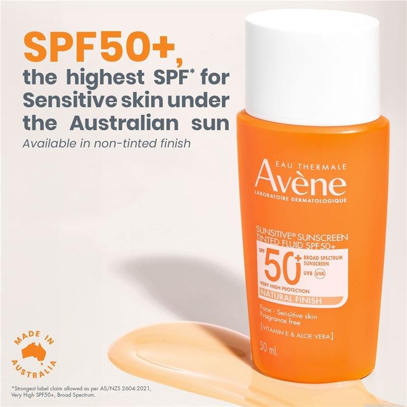 雅漾 Avene 清爽带妆润色防晒乳 SPF50+ 50ml