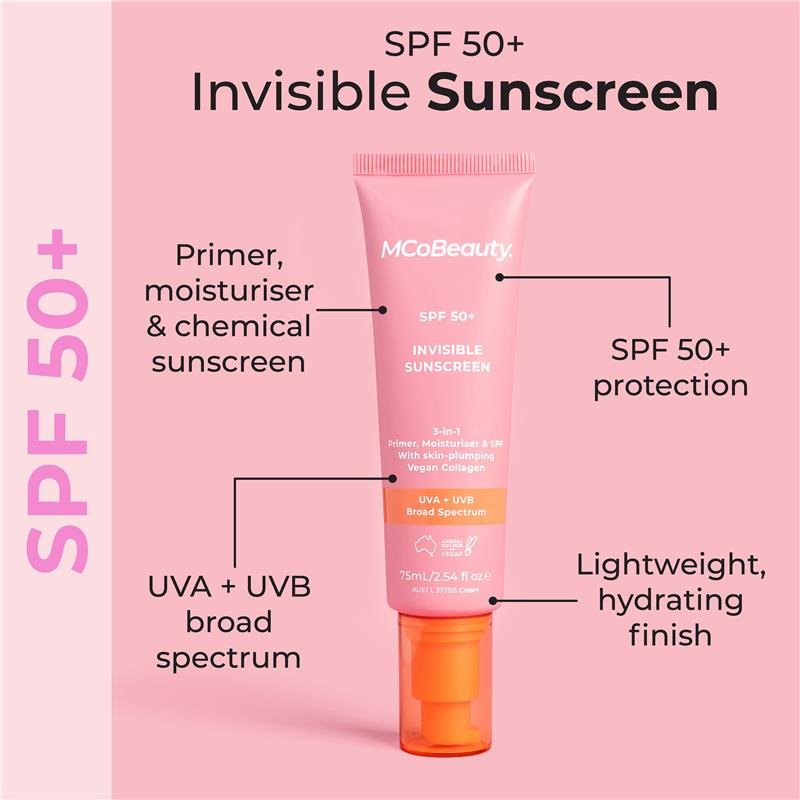 MCoBeauty SPF50+ 三合一隐形防晒乳 75ml