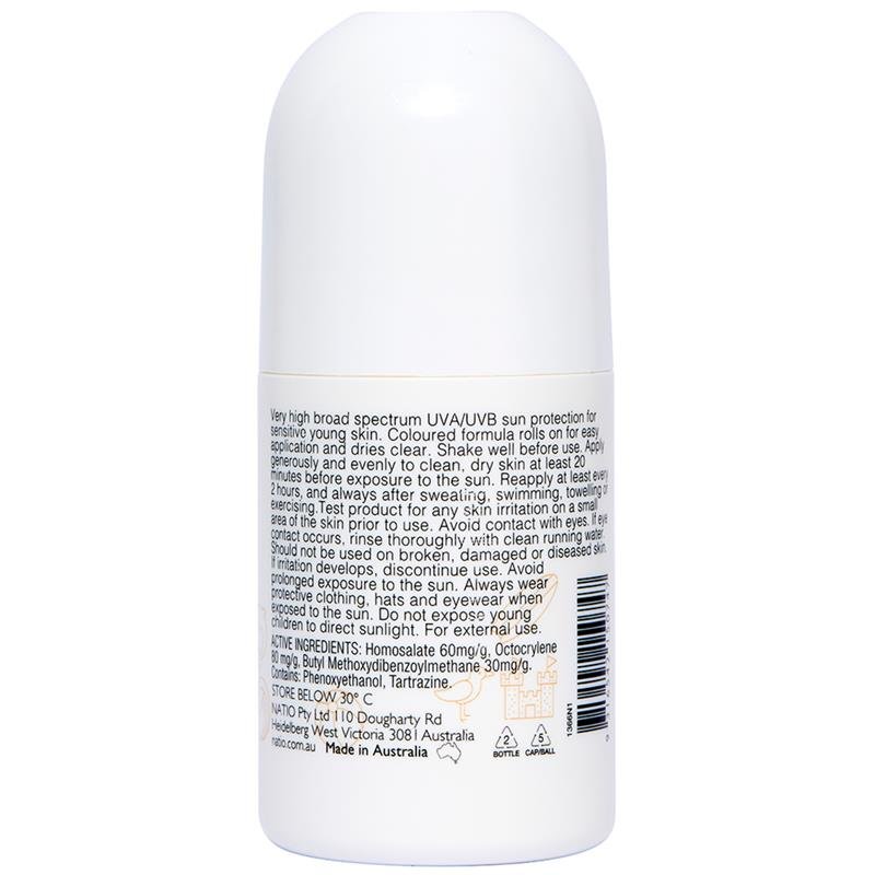 Natio 儿童每日敏感肌防晒走珠 SPF50+ 100ml