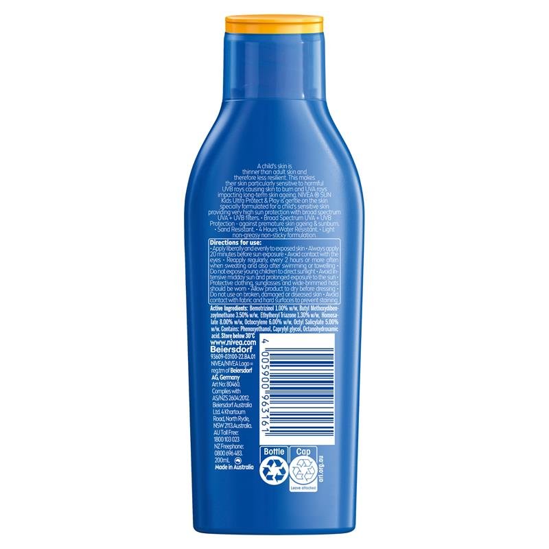 NIVEA 妮维雅 SPF50+ 儿童海滩防护防晒喷雾 200ml