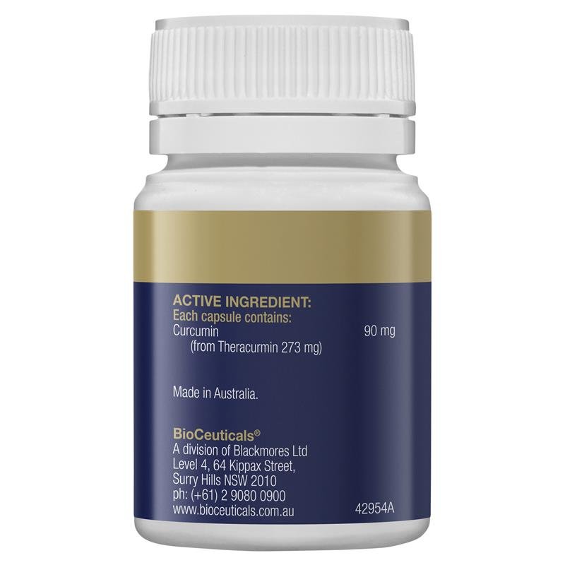 Bioceuticals Theracurmin 高吸收姜黄素三倍浓度胶囊 30粒 新版