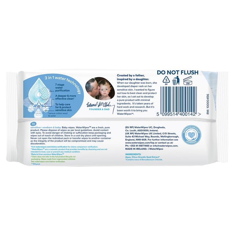 WaterWipes 婴儿新生儿敏感肌湿巾 60片