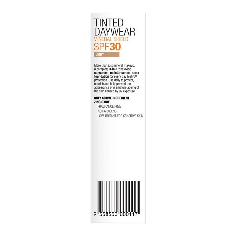 Invisible Zinc 隔离带妆日霜 SPF30+ 浅色 50g