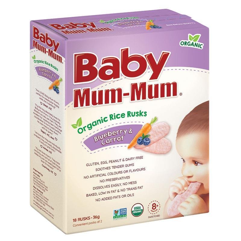 Baby Mum-Mum 婴儿米饼 蓝莓胡萝卜味 36g