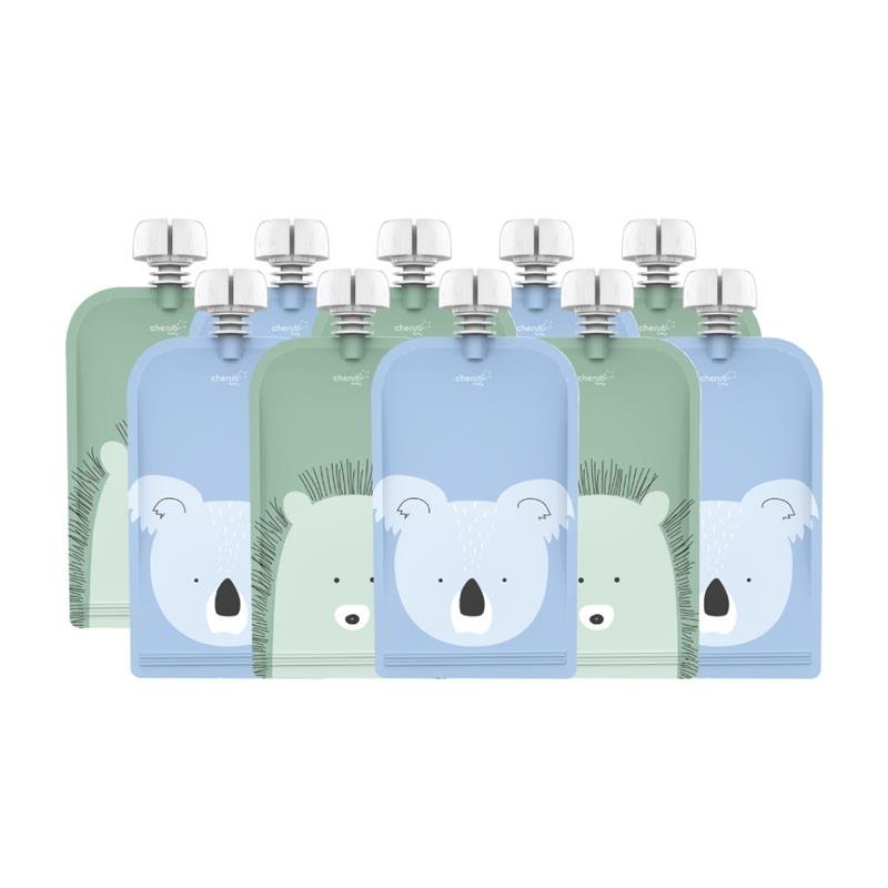 Cherub Baby 婴儿辅食储存袋 动物印花 120ml 10个装