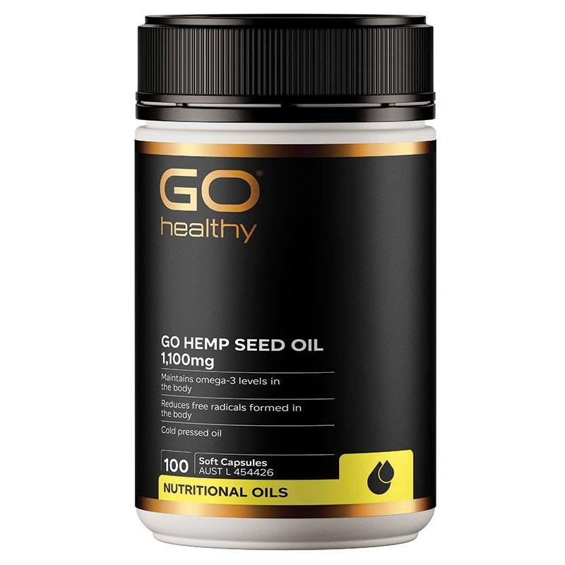GO Healthy 大麻籽油 1100mg 100粒