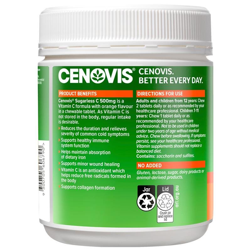 Cenovis 无糖维生素C 500mg 500片
