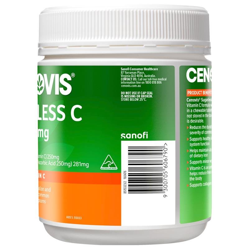 Cenovis 无糖维生素C 500mg 500片