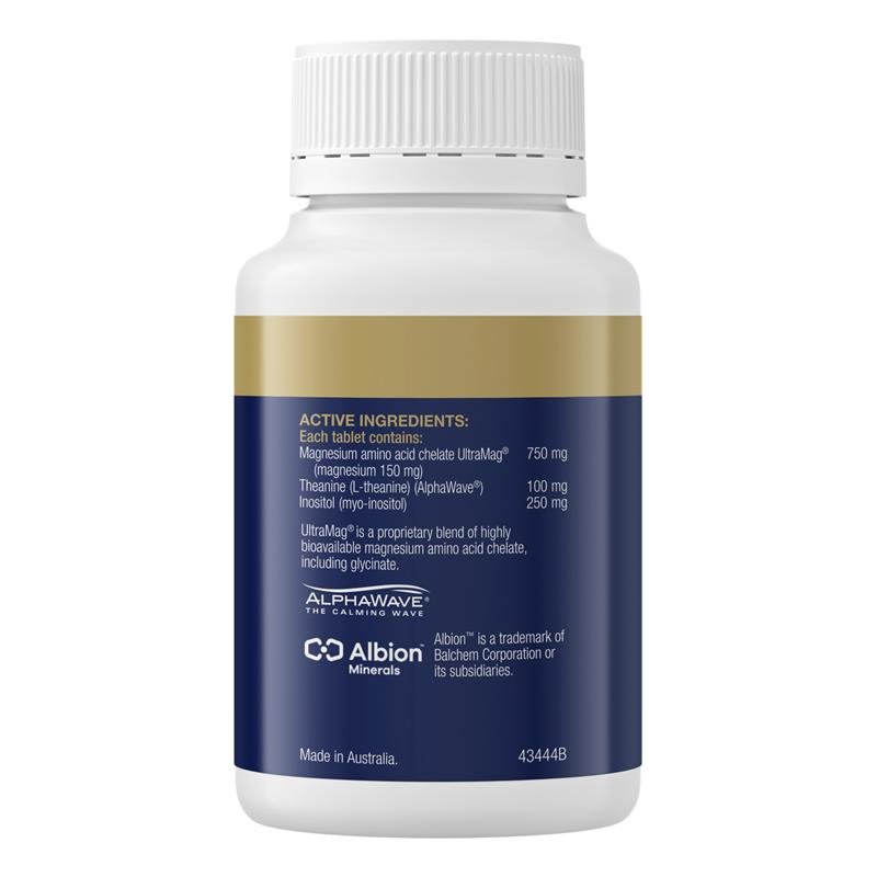 BioCeuticals 夜间镁+茶氨酸 60片