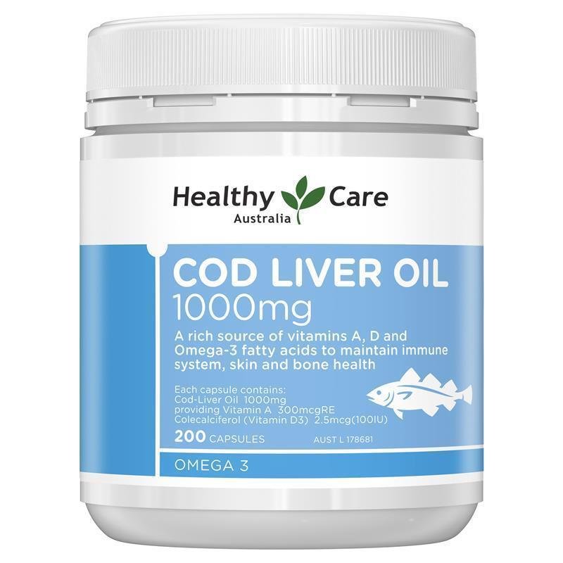 Healthy Care 鳕鱼肝油 1000mg 200粒