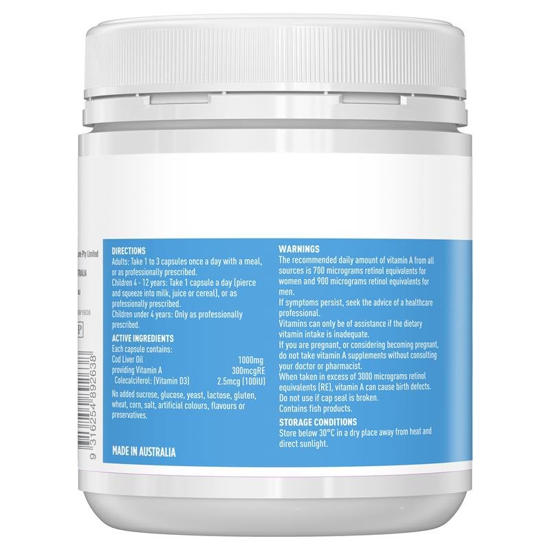 Healthy Care 鳕鱼肝油 1000mg 200粒