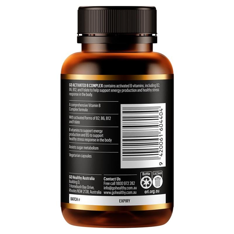 GO Healthy 活性B族维生素 60粒