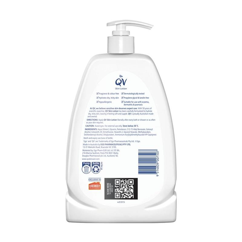 QV 保湿身体乳 1.25L 超值装