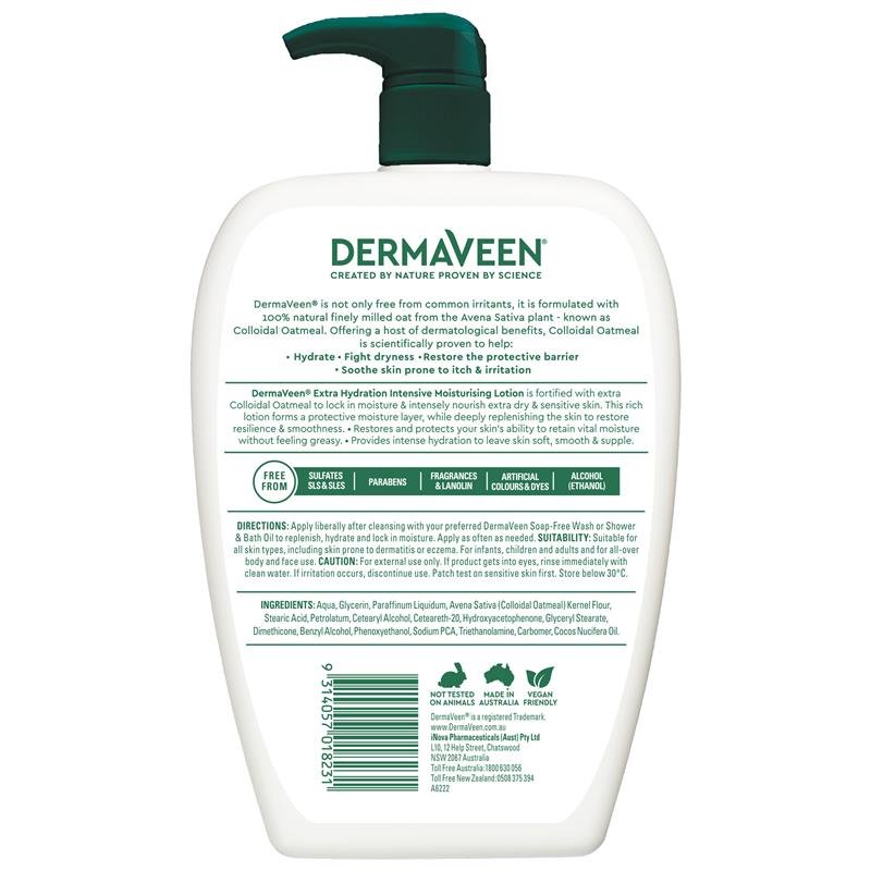 DermaVeen 燕麦强效保湿身体乳 1.25L