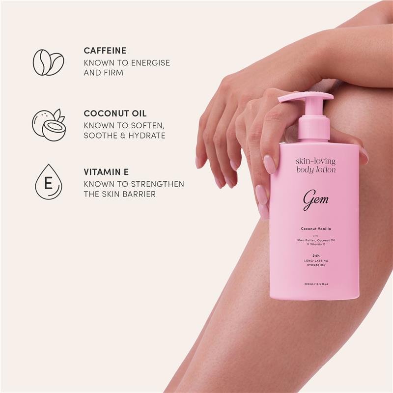 Gem 椰子香草滋养身体乳 400ml