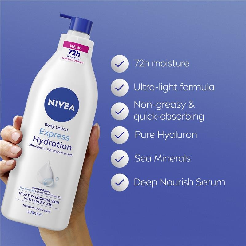 妮维雅 快速吸收补水身体乳 400ml