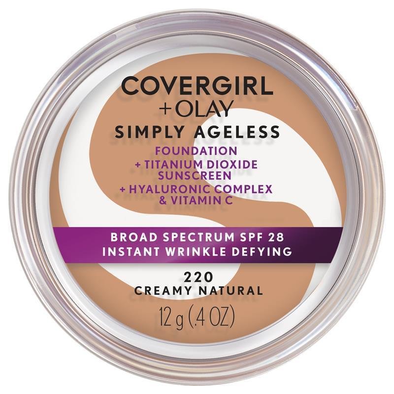Covergirl 抗龄遮纹粉底液 220自然色