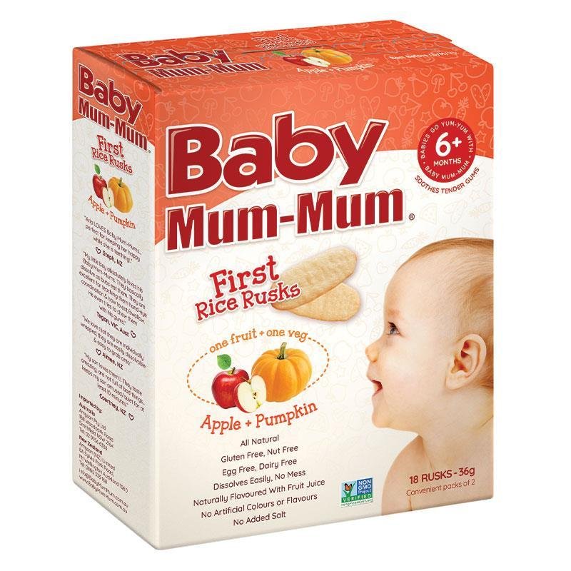 Baby Mum-Mum 婴儿米饼 苹果南瓜味 36g