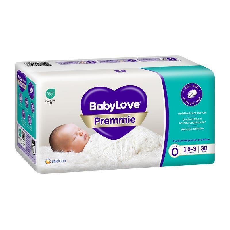 BabyLove 早产儿纸尿裤 0号(1.5-3kg)30片