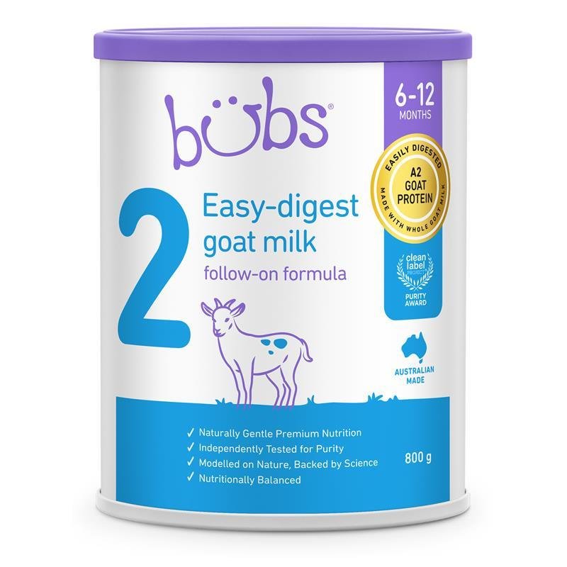 Bubs 贝儿 羊奶粉 2段 较大婴儿 800g