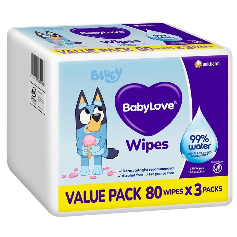BabyLove 纯水婴儿湿巾 80×3 240片