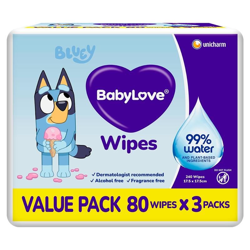 BabyLove 纯水婴儿湿巾 80×3 240片