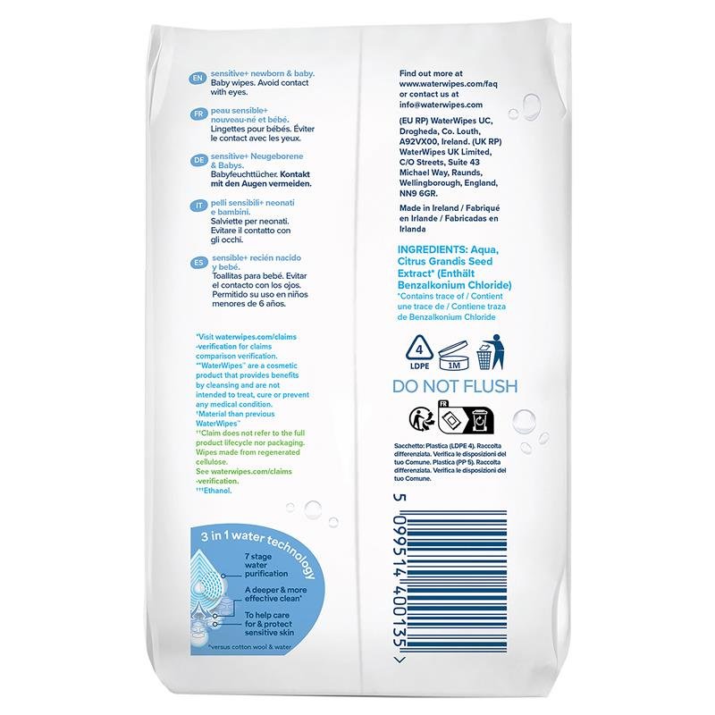 WaterWipes 新生儿纯水敏感湿巾 240片