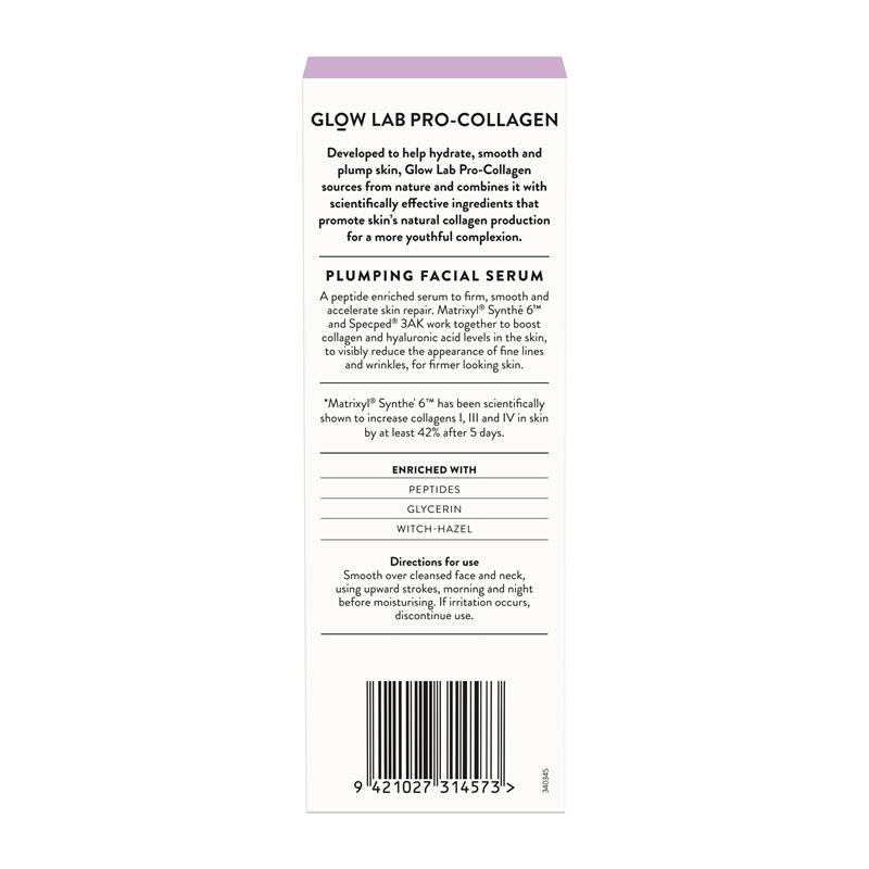 Glow Lab Pro Collagen Plumping Facial Serum 30ml