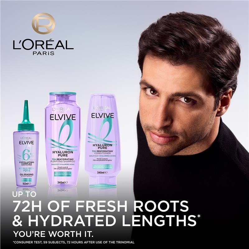欧莱雅 L'Oreal Elvive 玻尿酸控油头皮精华 100ml