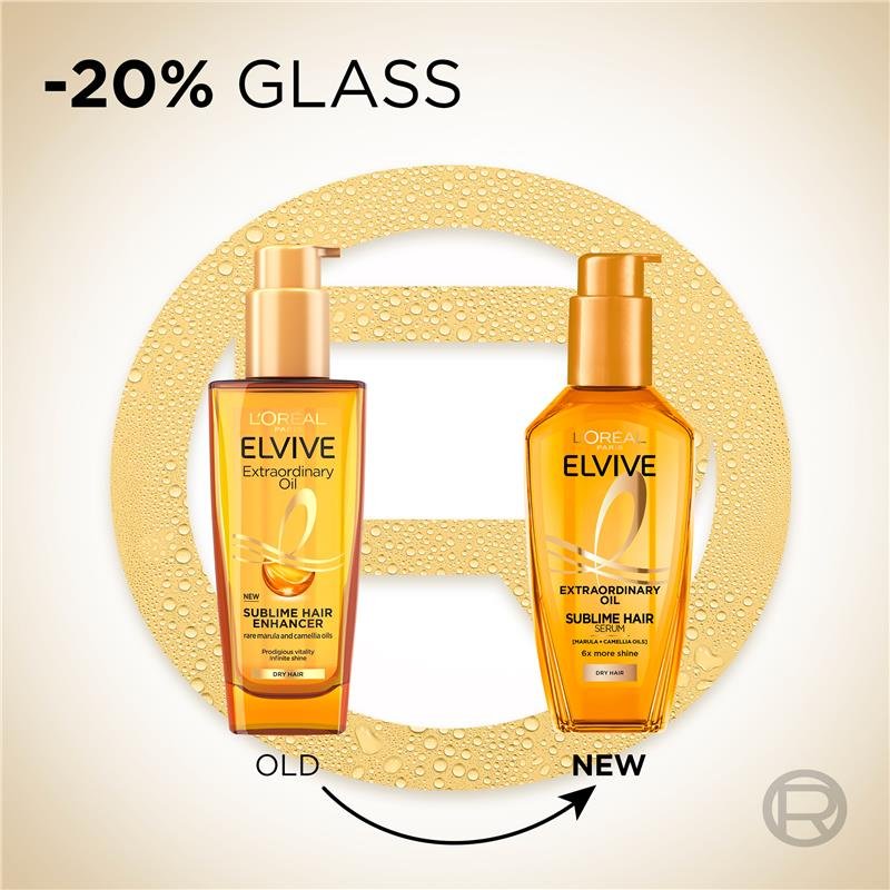 巴黎欧莱雅 L'Oreal Paris Elvive 金耀护发精油 100ml(干性发质)