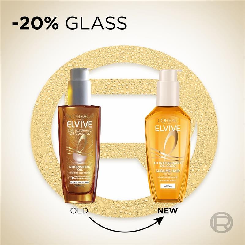 欧莱雅 L'Oreal Elvive 金耀椰油护发精油 100ml
